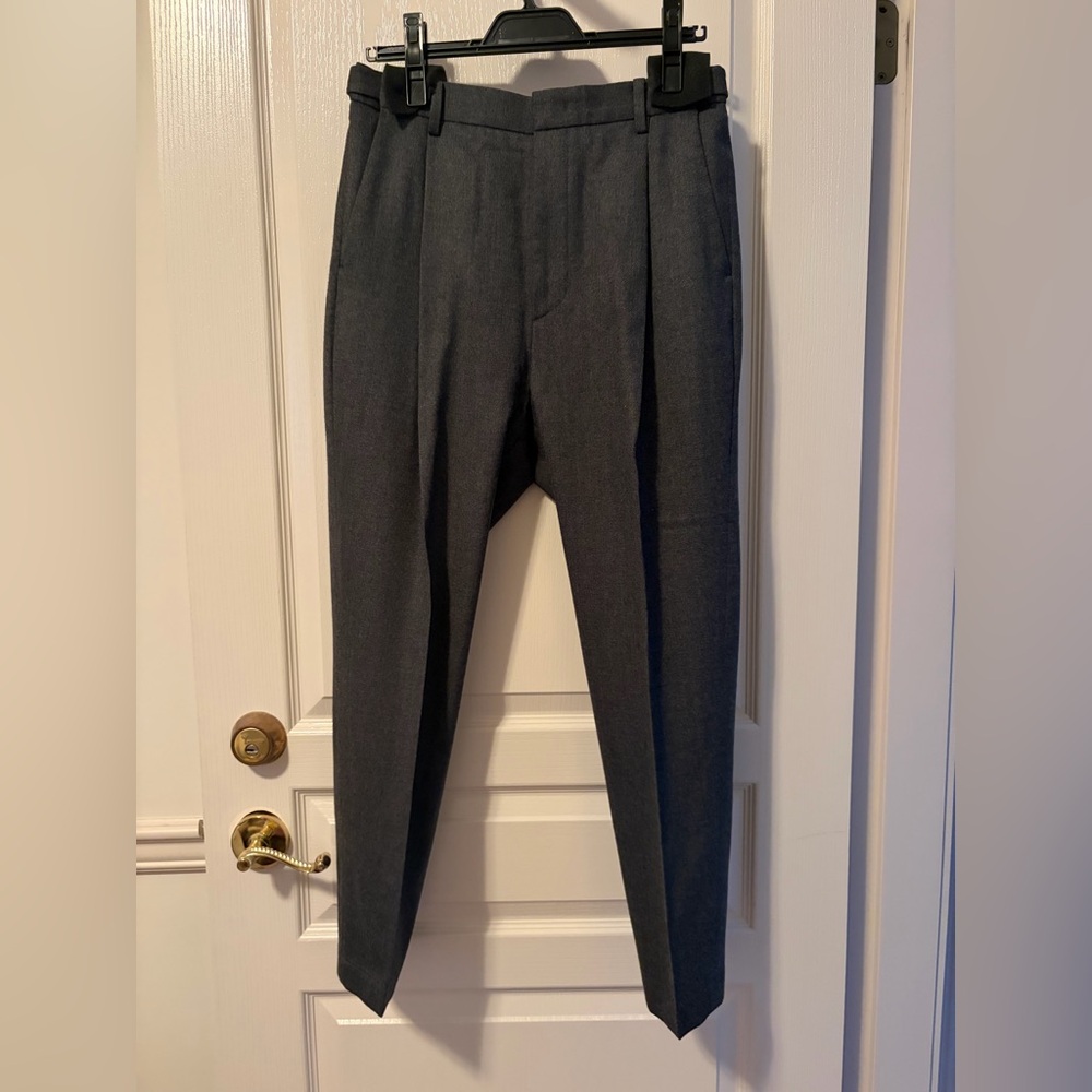 Wooyoungmi Men's Charcoal Gray Dress Pants - Classic